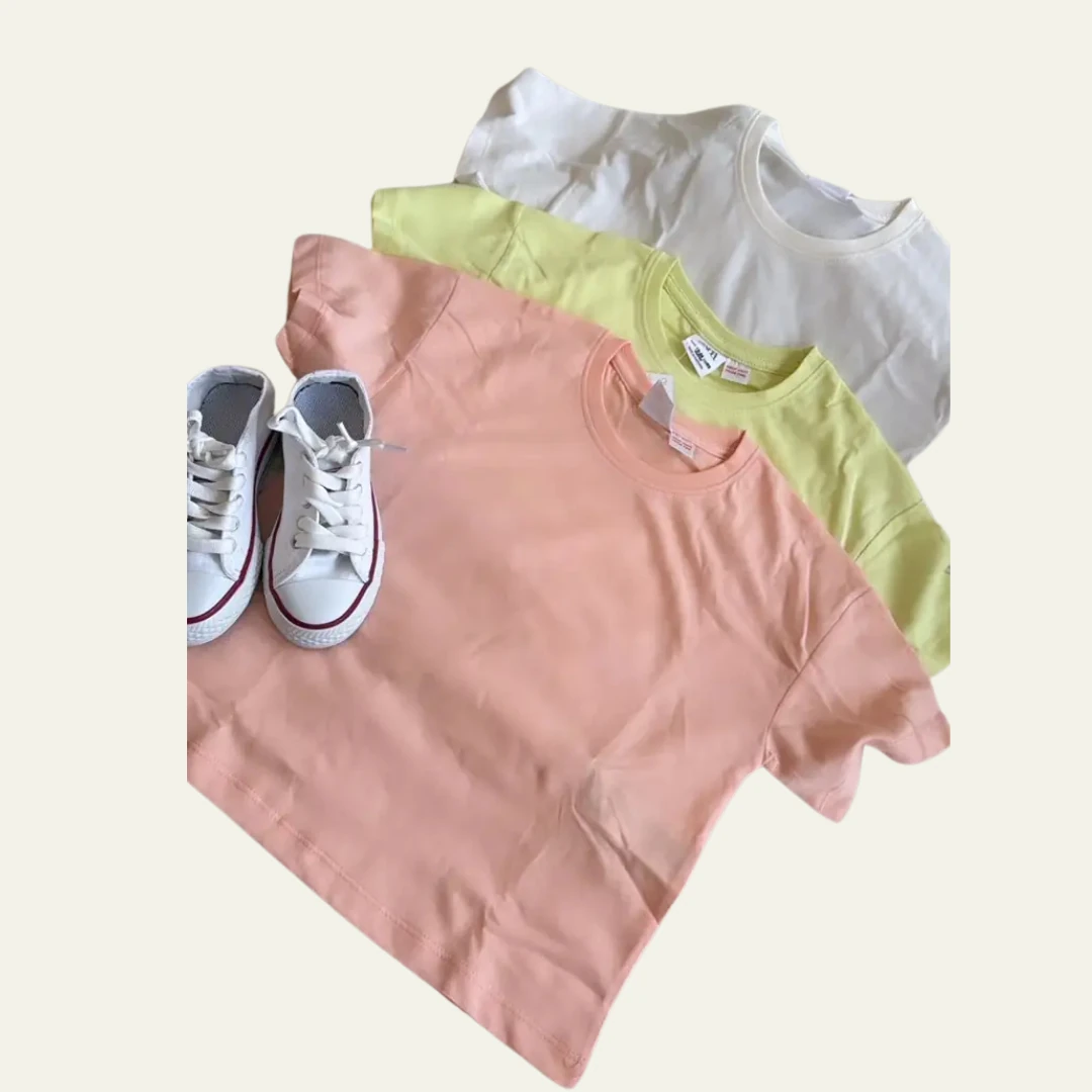 Basic Tişört(Sarı-Pembe-Beyaz)