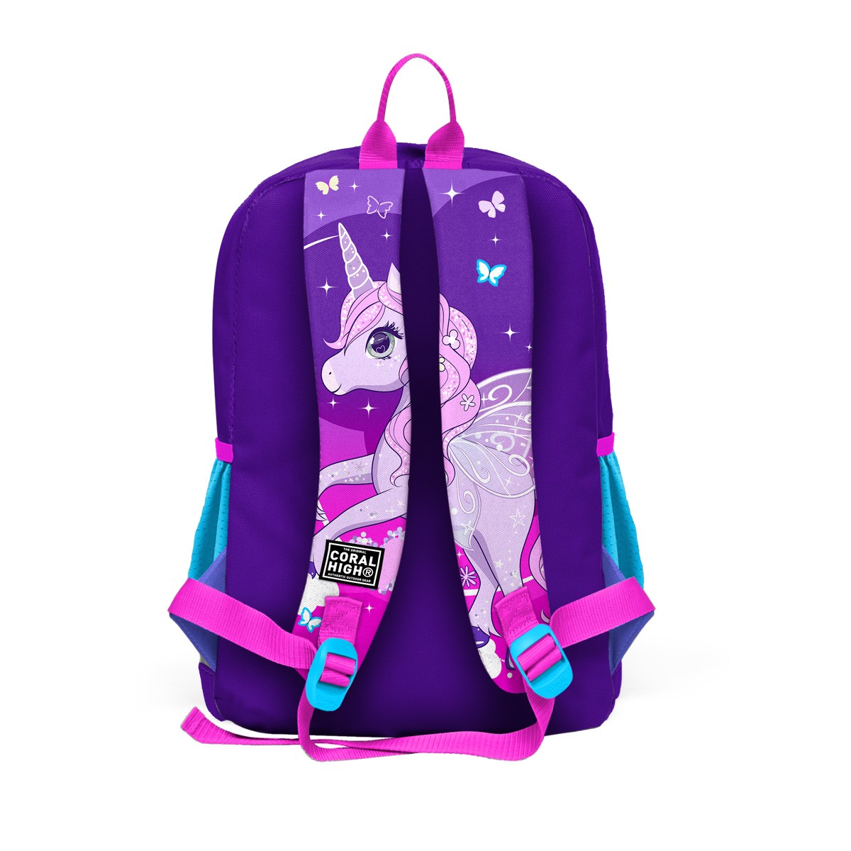 Coral High Kids Mor Pembe Unicorn Desenli 3’lü Okul Çanta Seti