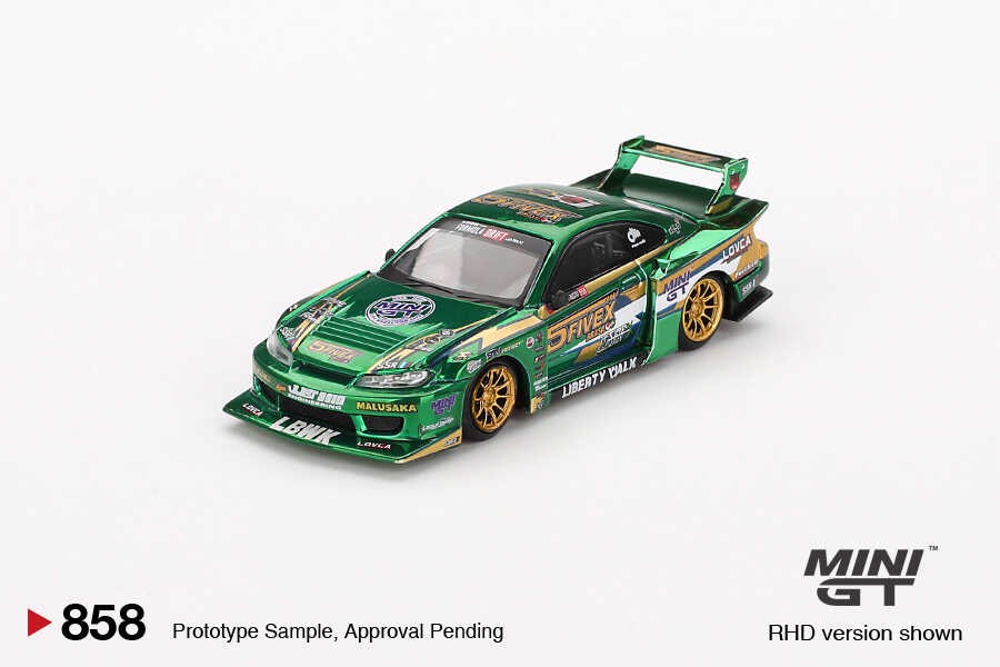  Mini GT 1/64 Nissan LB-Super Silhouette S15 SILVIA LBWK 2024 Fausto Racing MGT00858