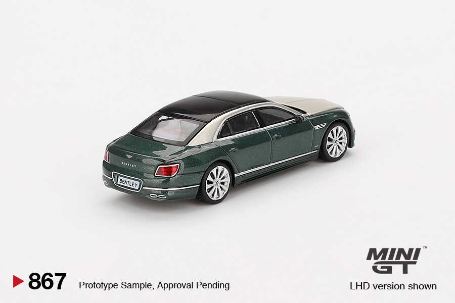  Mini GT 1/64 Bentley Flying Spur White Sand Verdant MGT00867