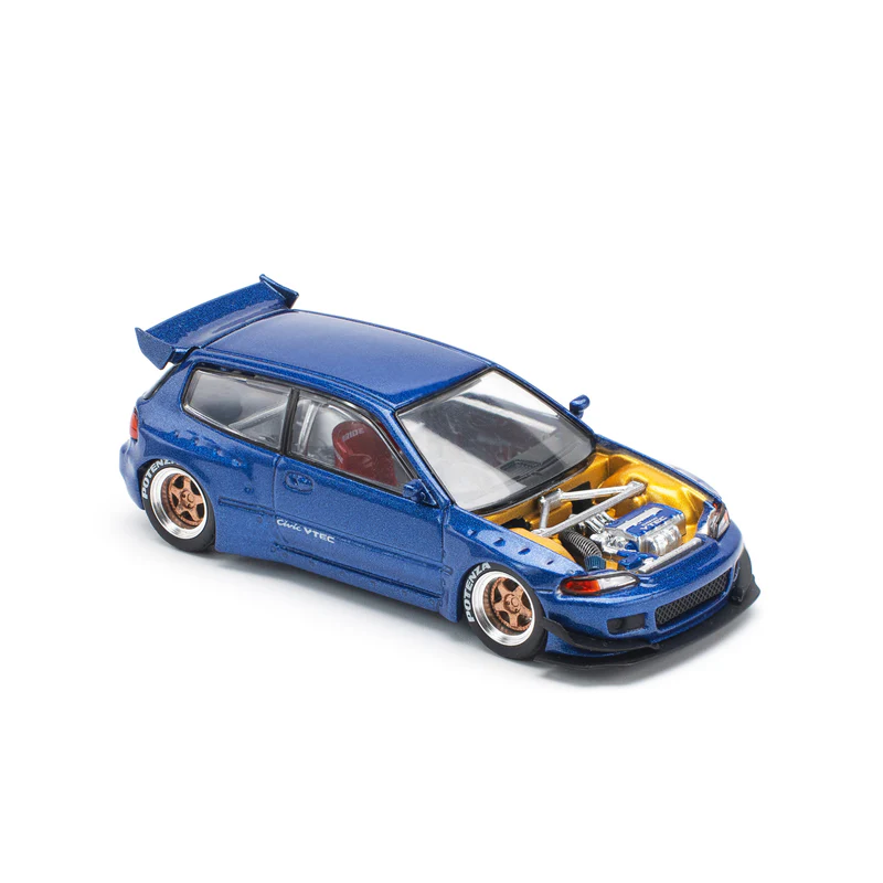 Pop Race Honda Civic EG6 Pandem Metallic Blue