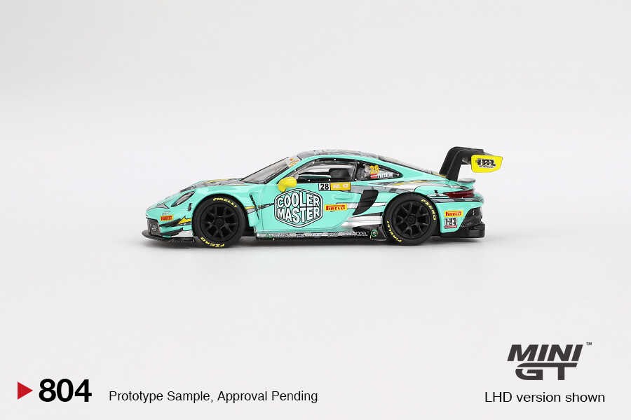  Mini GT 1/64 Porsche 911 GT3 R HubAuto Racing 2023 FIA GT World Cup 70th Macau Grand Prix MGT00804