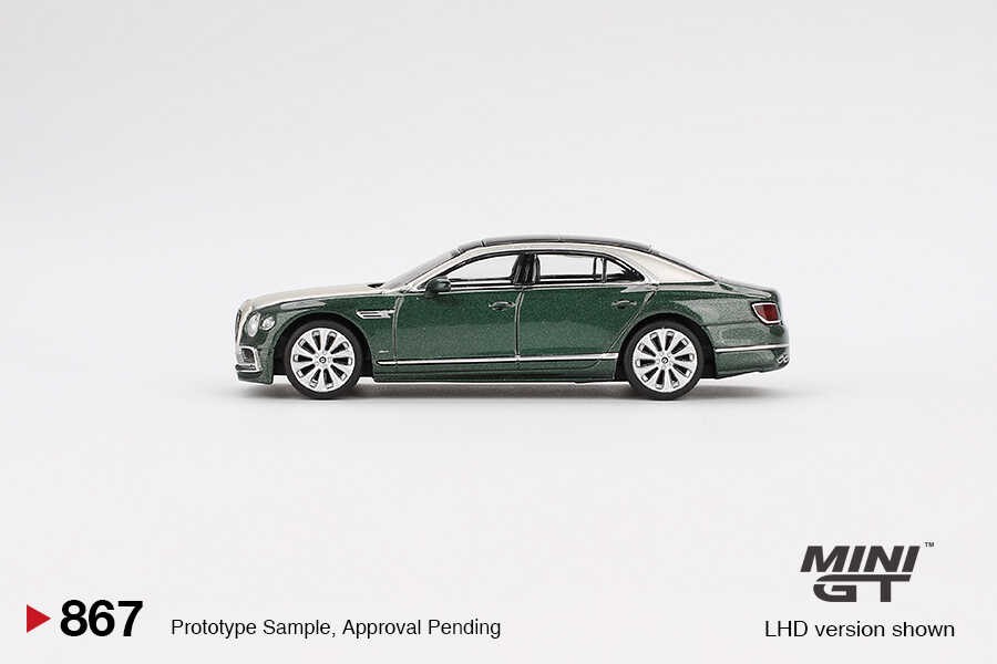  Mini GT 1/64 Bentley Flying Spur White Sand Verdant MGT00867