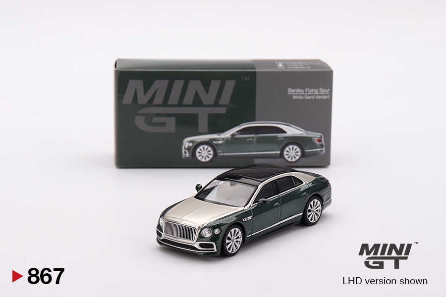  Mini GT 1/64 Bentley Flying Spur White Sand Verdant MGT00867