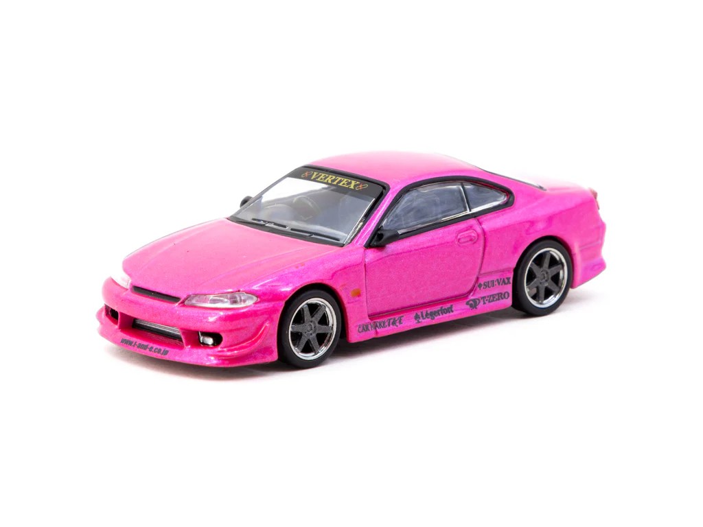 Tarmac Works 1/64 VERTEX Nissan Silvia S15 Pink Metallic - GLOBAL64 T64G-023-PI