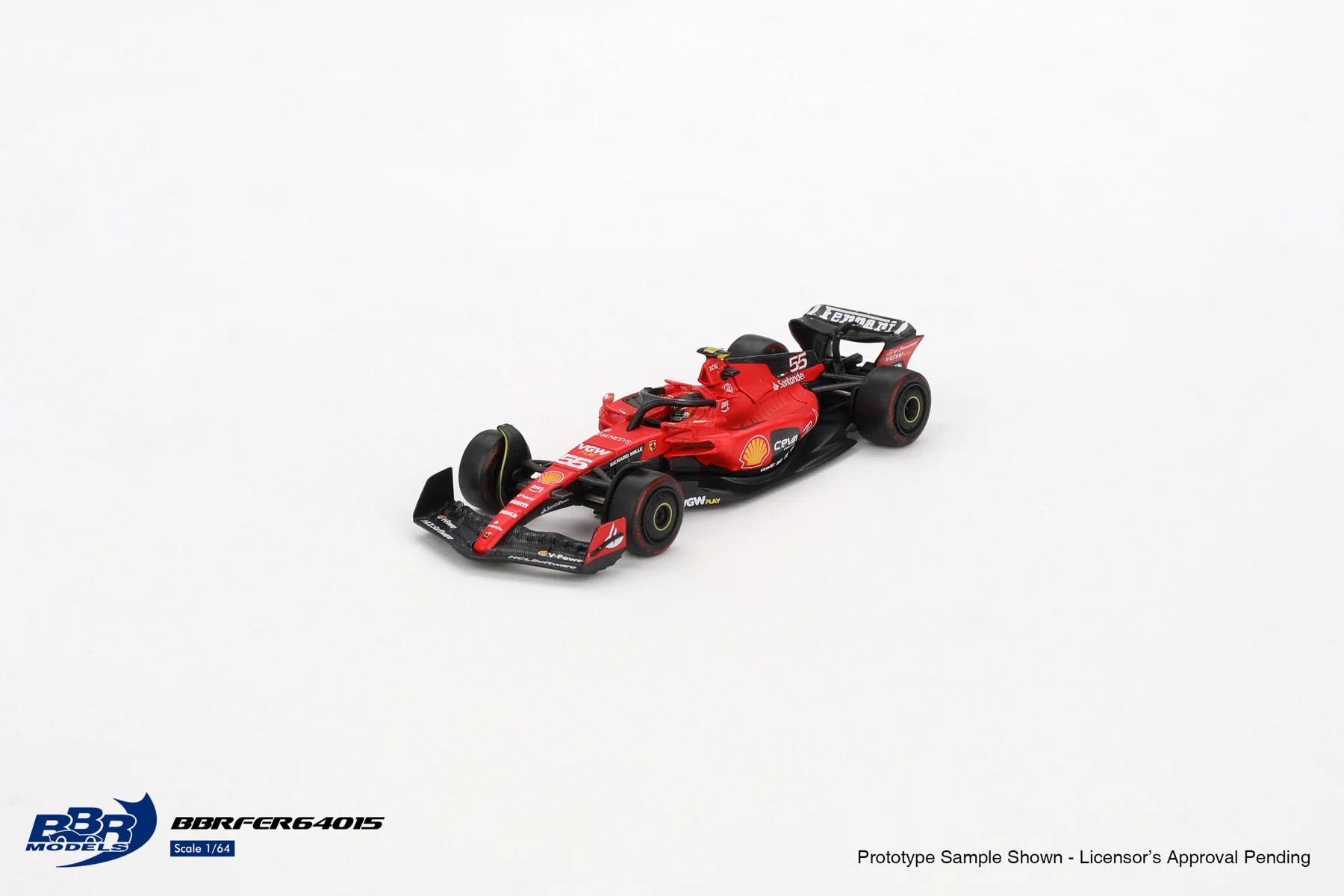 (ÖN SATIŞ) Mini GT 1/64 BBR: 1/64 Ferrari SF-23 Bahrain GP 2023 C. Sainz BBRFER64015