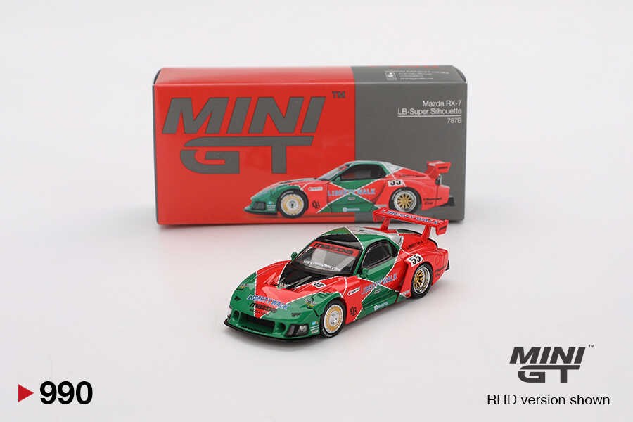 (ÖN SATIŞ) Mini GT 1/64 Mazda RX-7 LB-Super Silhouette MGT00990