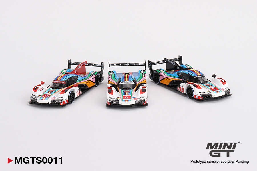 (ÖN SATIŞ) Mini GT 1/64 Porsche 963 Porsche Penske Motorsport 2023 24 Hrs of LeMans Limited edition 3000 set MGTS0011