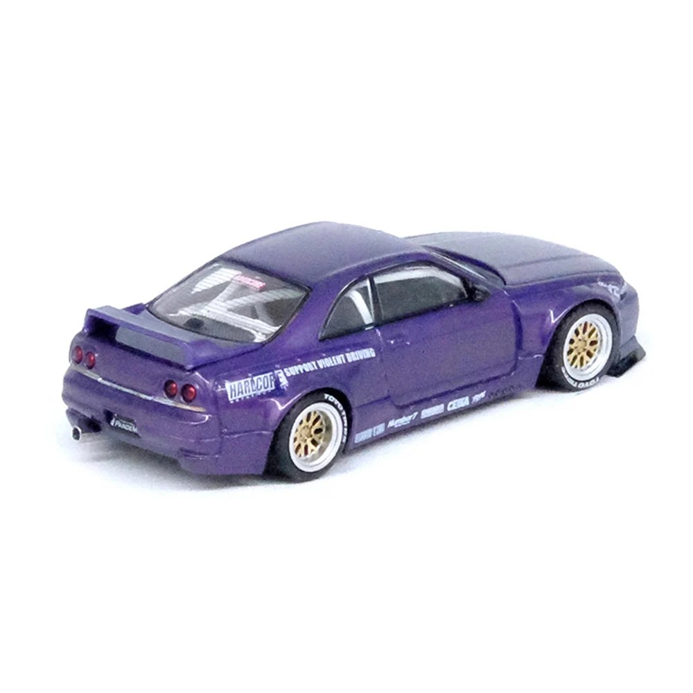 Inno 1/64 Nissan Skyline GT-R (R33) "PANDEM ROCKET BUNNY" Purple IN64-R33P-PPL