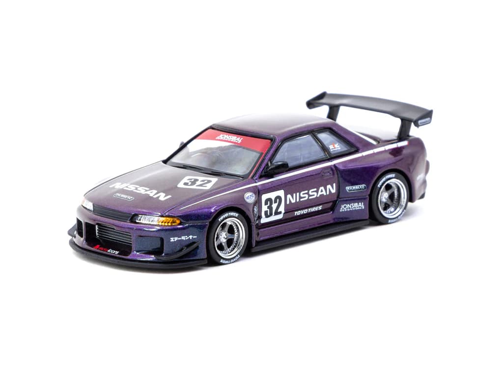 Tarmac Works 1/64 Nissan Skyline (R32) Widebody Midnight Purple