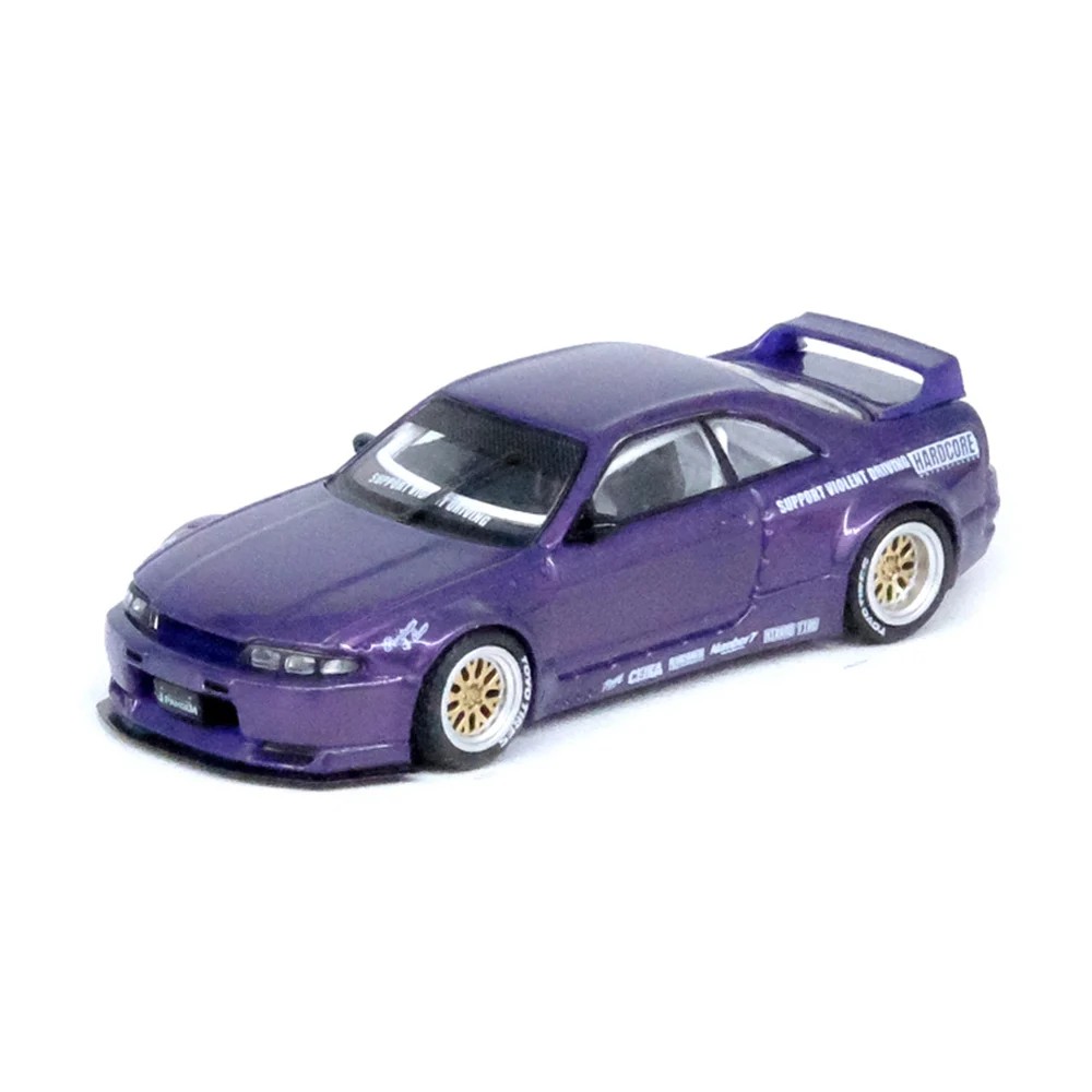 Inno 1/64 Nissan Skyline GT-R (R33) "PANDEM ROCKET BUNNY" Purple IN64-R33P-PPL