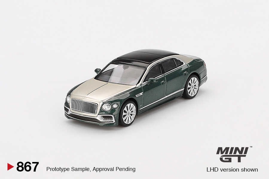  Mini GT 1/64 Bentley Flying Spur White Sand Verdant MGT00867