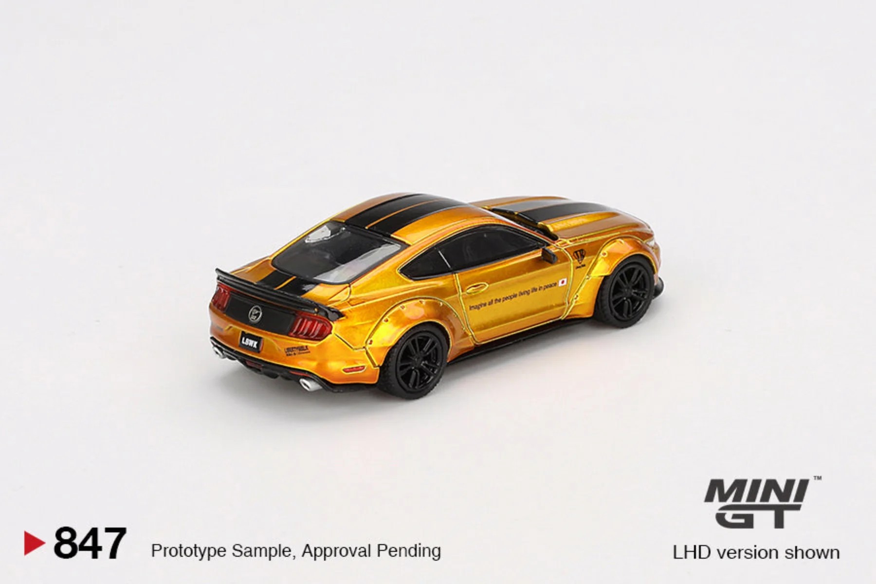  Mini GT 1/64 LB-WORKS FORD MUSTANG LB Gold MGT00847