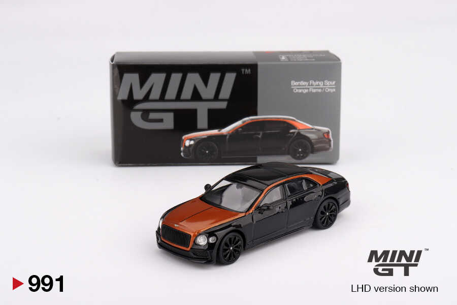 Mini GT 1/64 Bentley Flying Spur Orange Flame / Onyx MGT00991