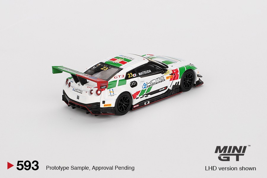 Mini GT 593 Nissan GT-R NISMO GT3 #23 KCMG 2018 FIA GT World Cup Macau 1/64