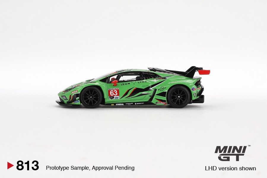  Mini GT 1/64 Lamborghini Huracán GT3 EVO2 Iron Lynx IMSA 2023 Daytona 24 Hrs MGT00813