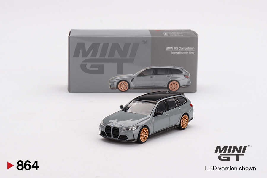 (ÖN SATIŞ) Mini GT 1/64 BMW M3 Competition Touring Brooklyn Grey MGT00864