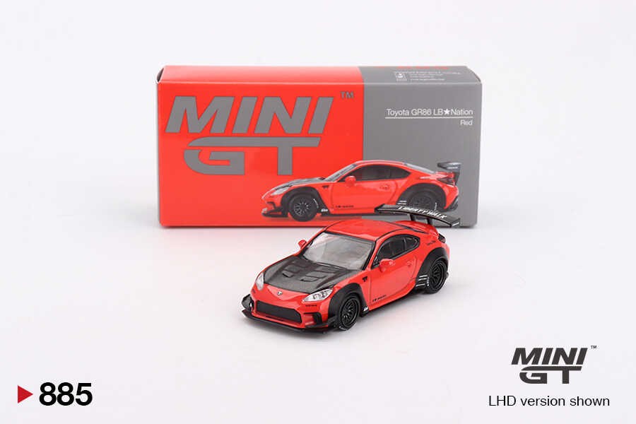  Mini GT 1/64 Toyota GR86 LB Nation Red MGT00885