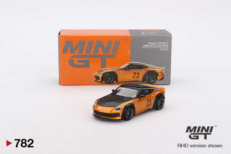  Mini GT 1/64 Nissan Z LB NATION WORKS LB Gold MGT00782