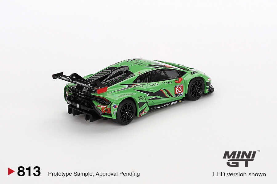  Mini GT 1/64 Lamborghini Huracán GT3 EVO2 Iron Lynx IMSA 2023 Daytona 24 Hrs MGT00813