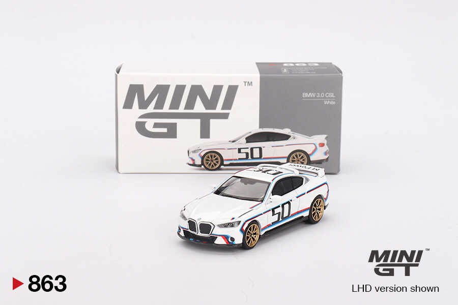 Mini GT 1/64 BMW 3.0 CSL White MGT00863