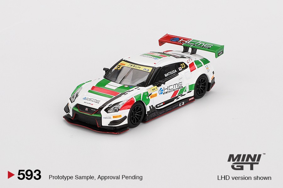Mini GT 593 Nissan GT-R NISMO GT3 #23 KCMG 2018 FIA GT World Cup Macau 1/64