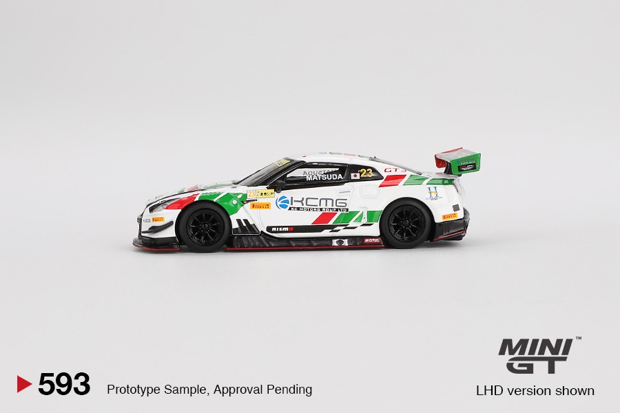 Mini GT 593 Nissan GT-R NISMO GT3 #23 KCMG 2018 FIA GT World Cup Macau 1/64