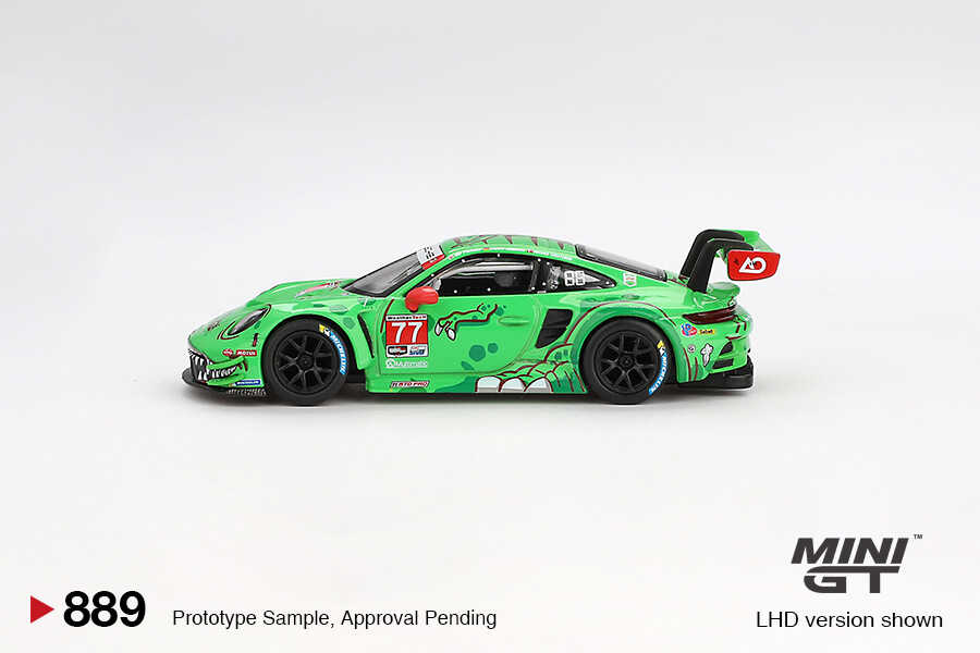 Mini GT 1/64 Porsche 911 GT3 R AO Racing 2024 IMSA Daytona 24 Hrs GTD Pro 2nd Plac MGT00889