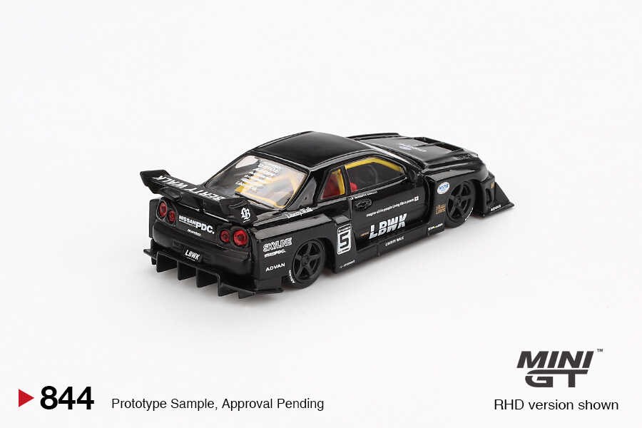  Mini GT 1/64 Nissan LB-ER34 Super Silhouette SKYLINE Black MGT00844
