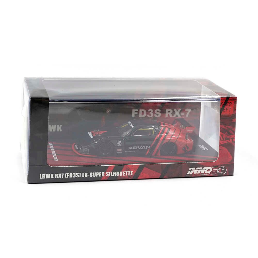 Inno 1/64 LBWK MAZDA RX7 (FD3S) LB-SUPER SILHOUETTE "ADVAN LIVERY" IN64-LBWK-RX7-05