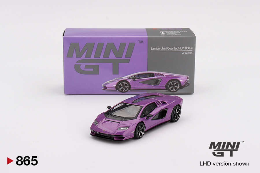  Mini GT 1/64 Lamborghini Countach LPI 800-4 Viola 30th MGT00865