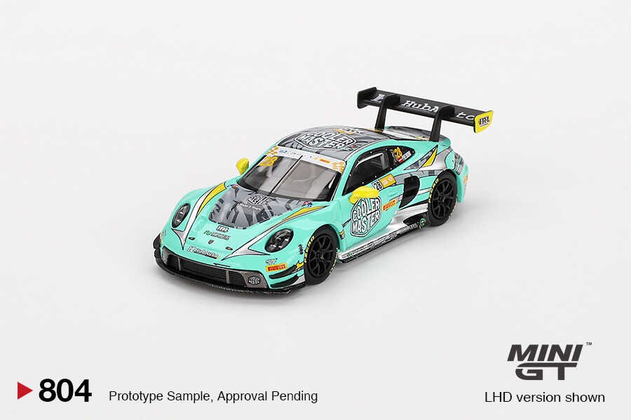 Mini GT 1/64 Porsche 911 GT3 R HubAuto Racing 2023 FIA GT World Cup 70th Macau Grand Prix MGT00804