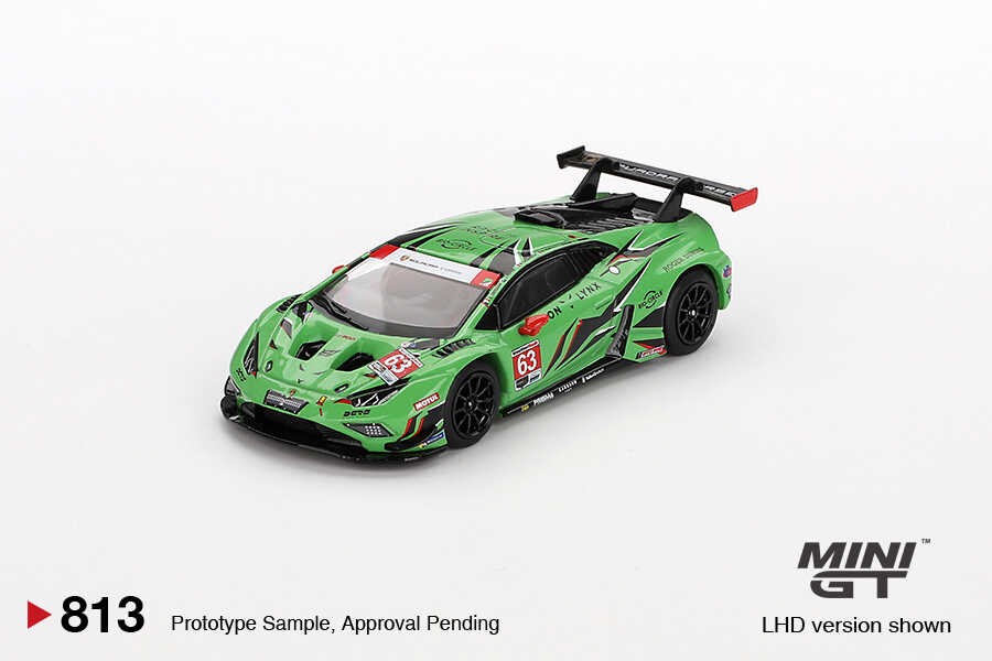  Mini GT 1/64 Lamborghini Huracán GT3 EVO2 Iron Lynx IMSA 2023 Daytona 24 Hrs MGT00813