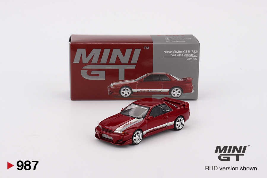 (ÖN SATIŞ) Mini GT 1/64 Nissan Skyline GT-R (R32) VeilSide Combat C-I Gem Red MGT00987