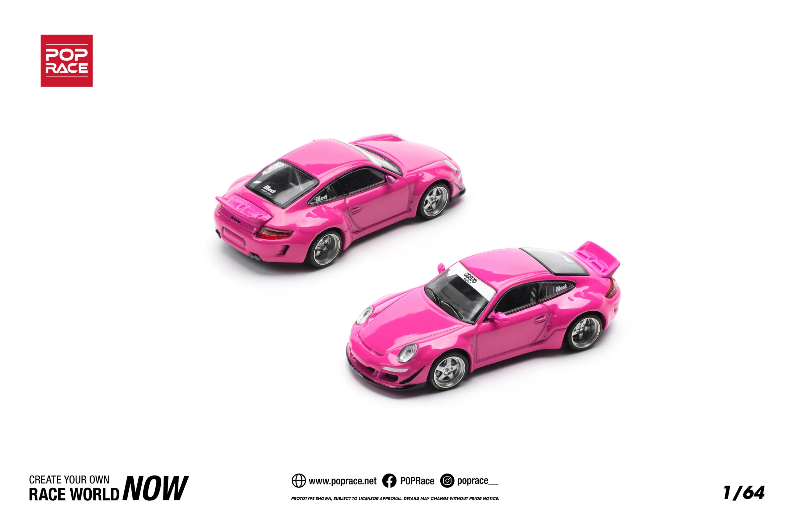 Pop Race 1/64 RWB 997 – PINK PR640202