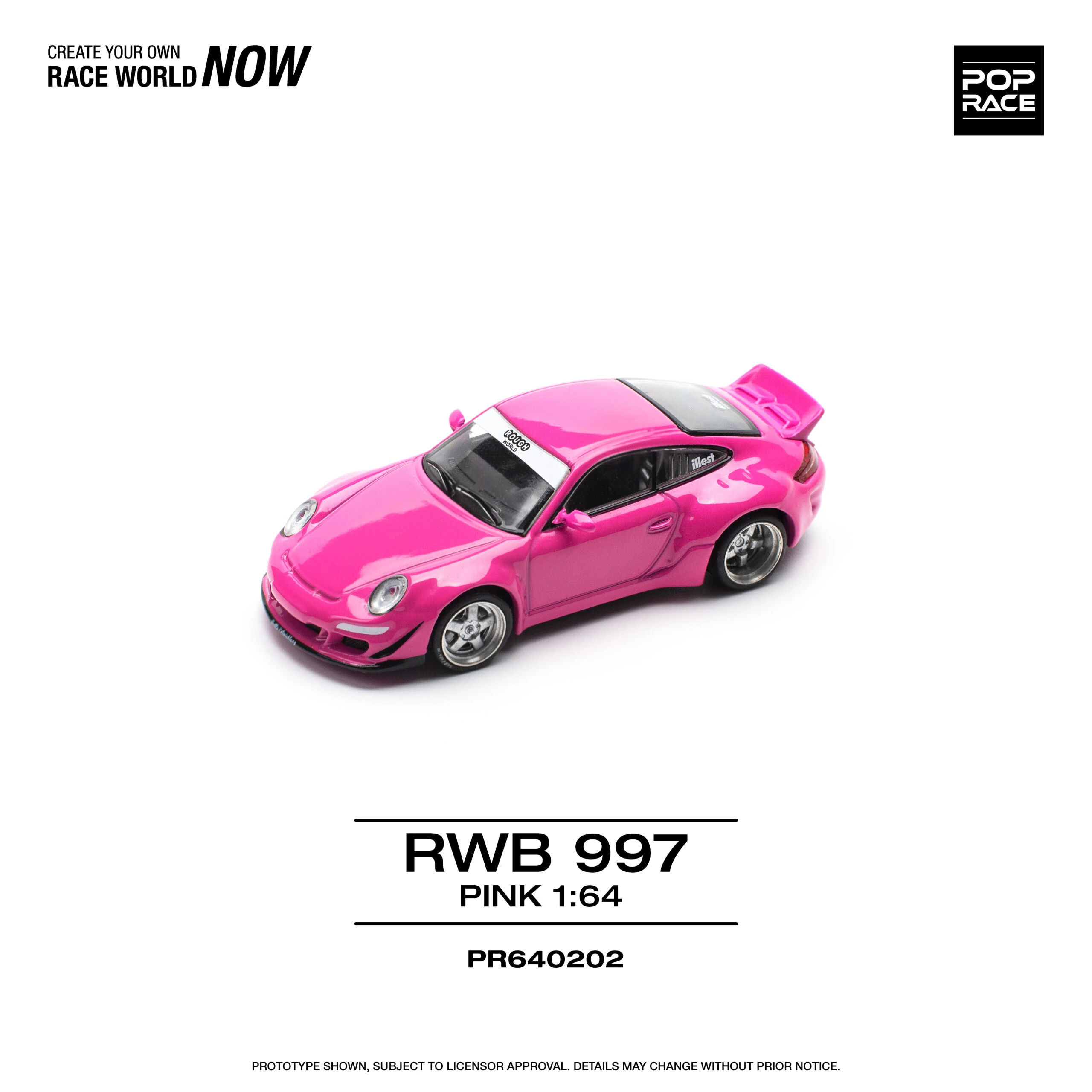 Pop Race 1/64 RWB 997 – PINK PR640202
