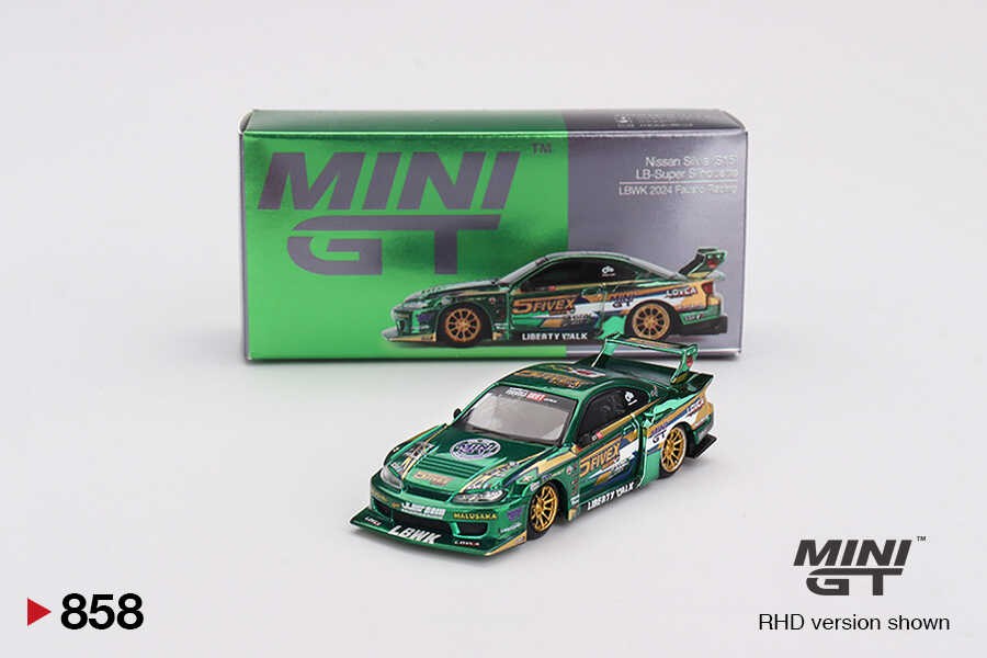  Mini GT 1/64 Nissan LB-Super Silhouette S15 SILVIA LBWK 2024 Fausto Racing MGT00858