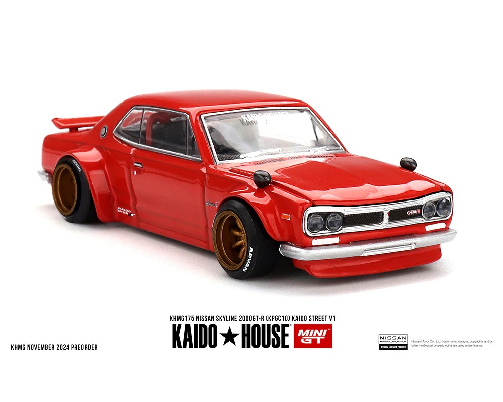 Mini GT 1/64 [KaidoHouse x MiniGT] Nissan Skyline 2000GT-R (KPGC10) Kaido Street V1 KHMG175