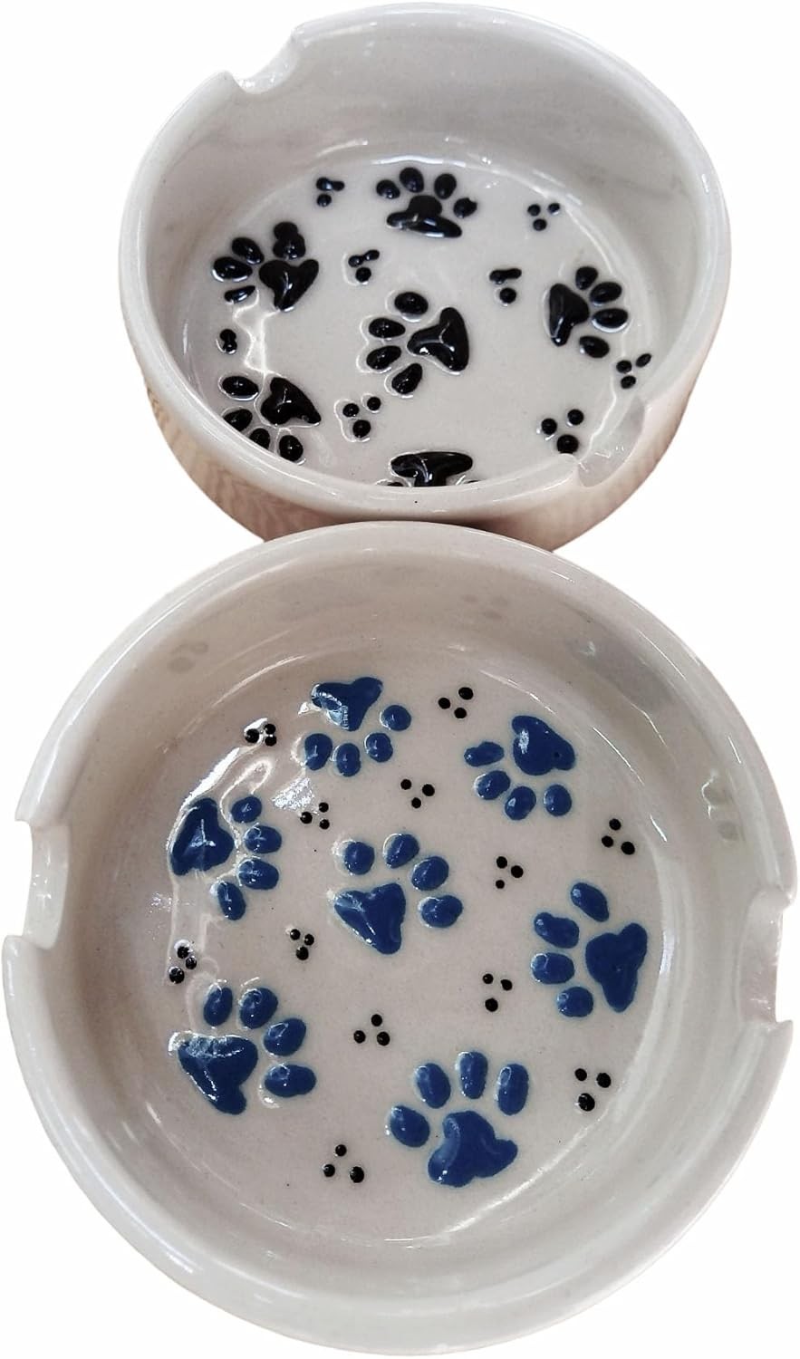 Hand-Painted Ceramic Ashtray - Paw Design and Assorted Colors