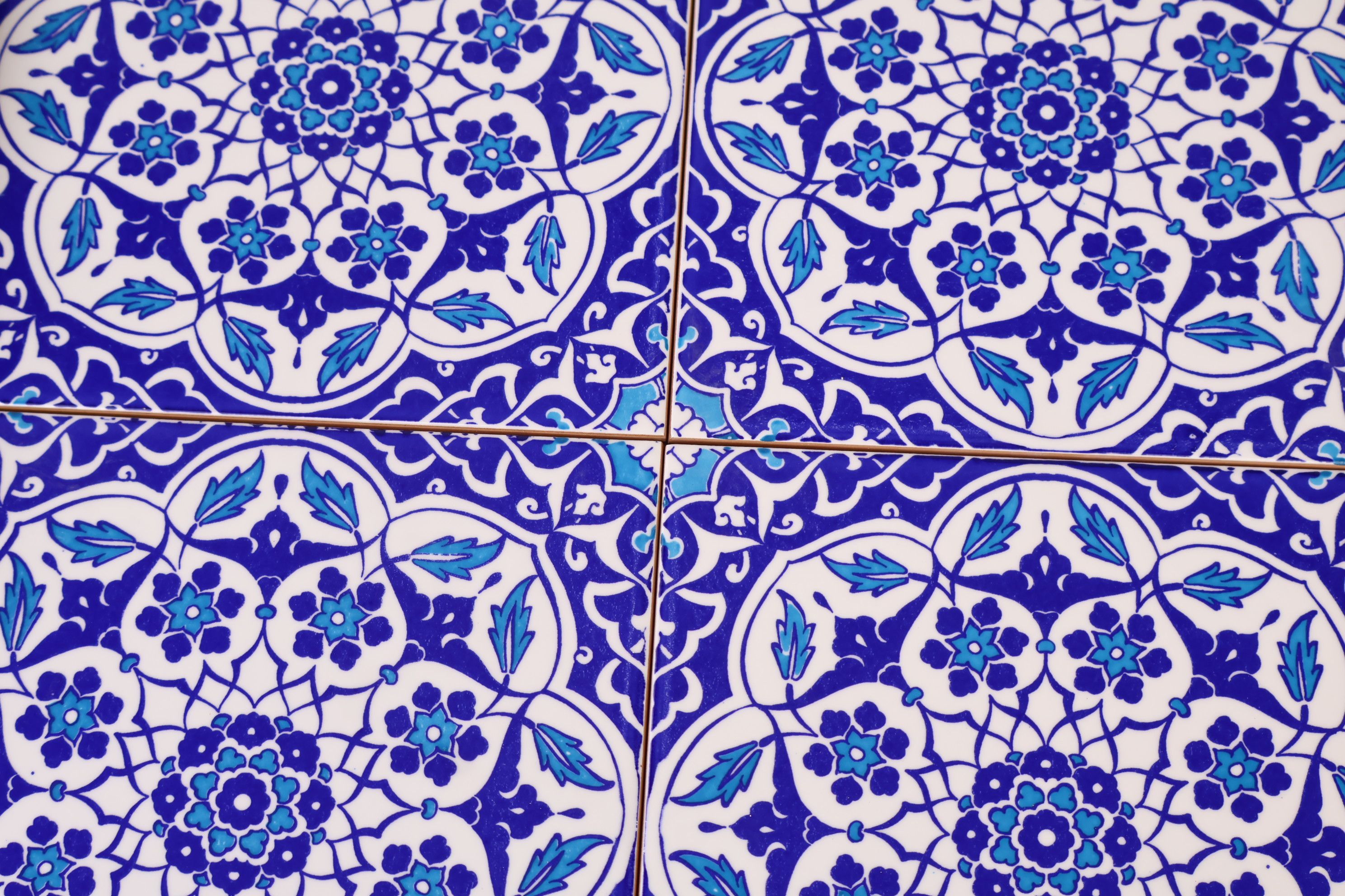 Decorative Wooden Charcuterie Board | Mediterranean & Turkish Tile Inspired Design