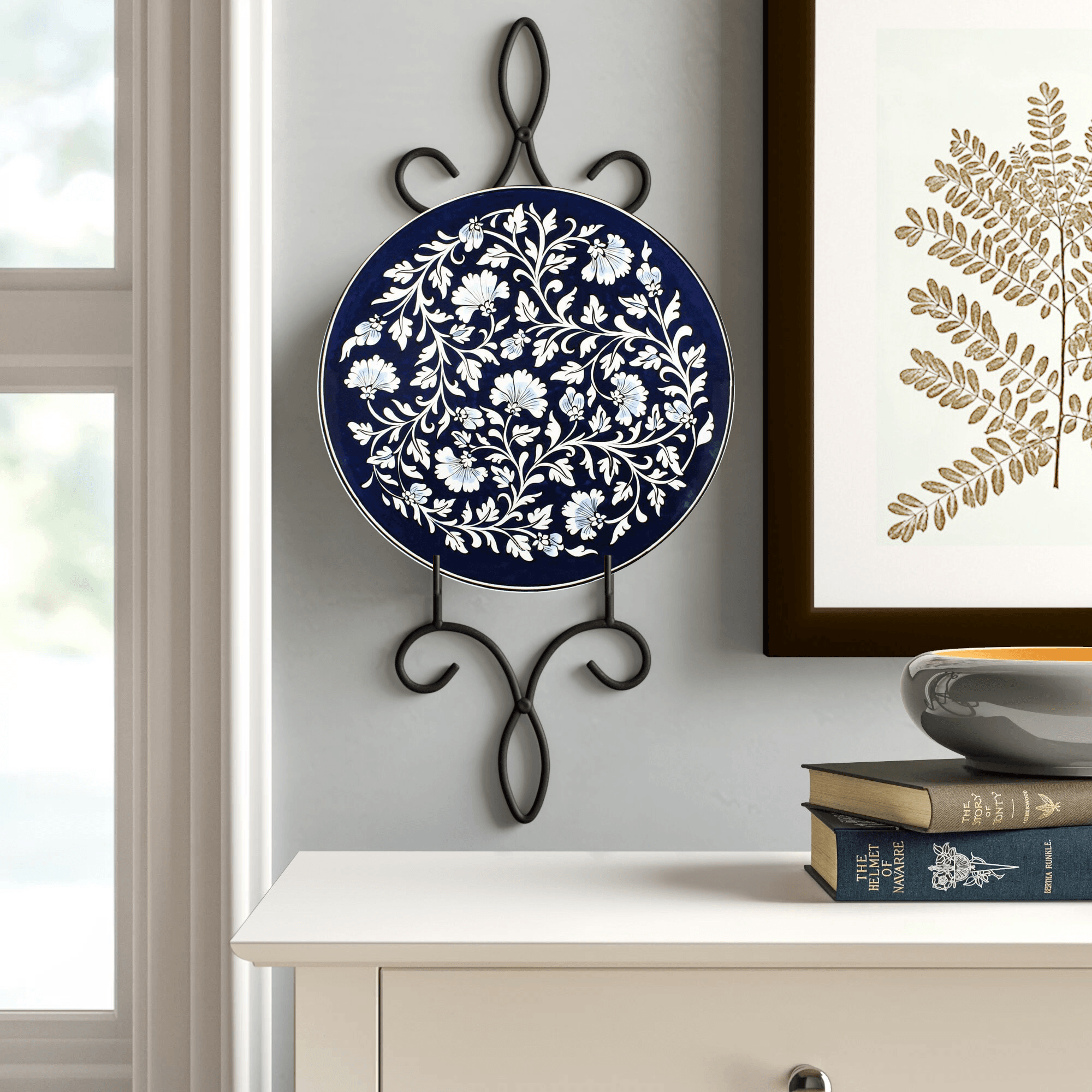 Hand-Painted Turkish Ceramic Dinner Plates - Perfect for Dining and Decor