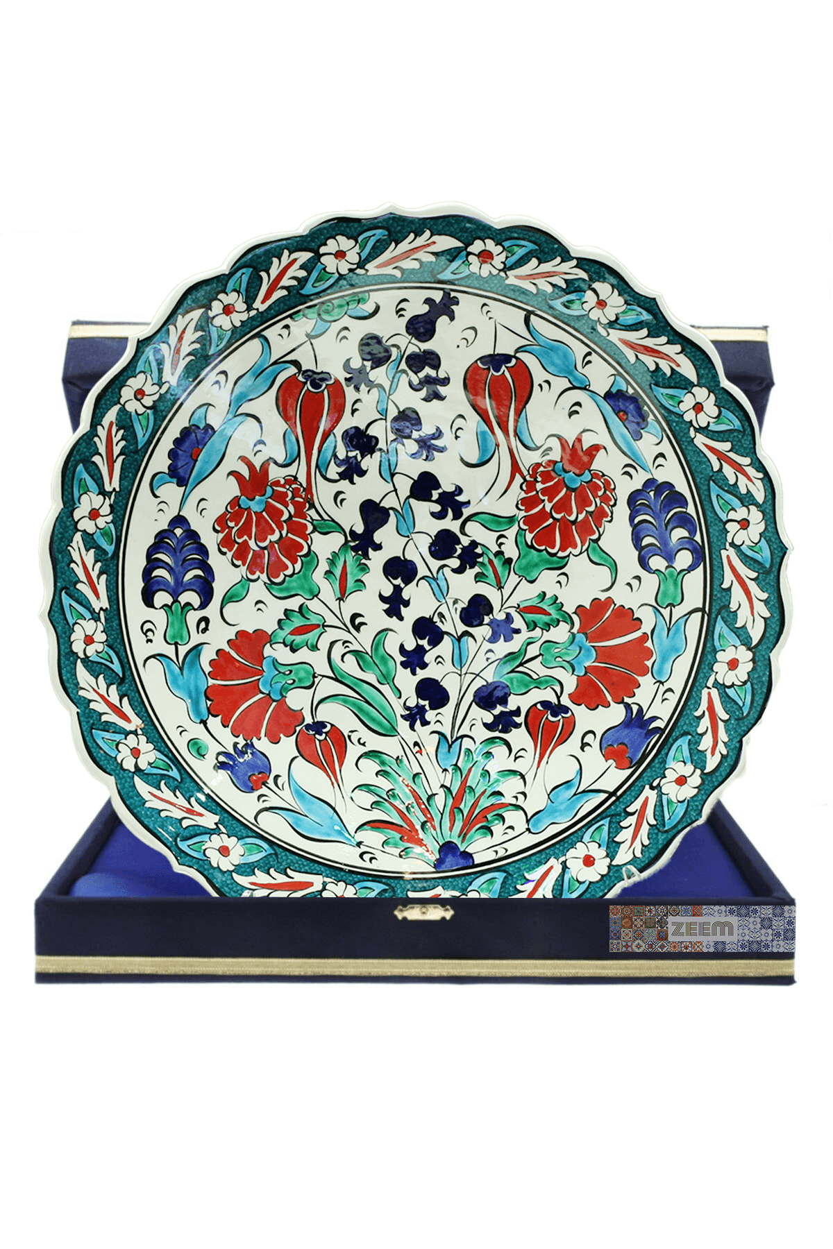 Hand-Painted Turkish Ceramic Dinner Plates - Perfect for Dining and Decor