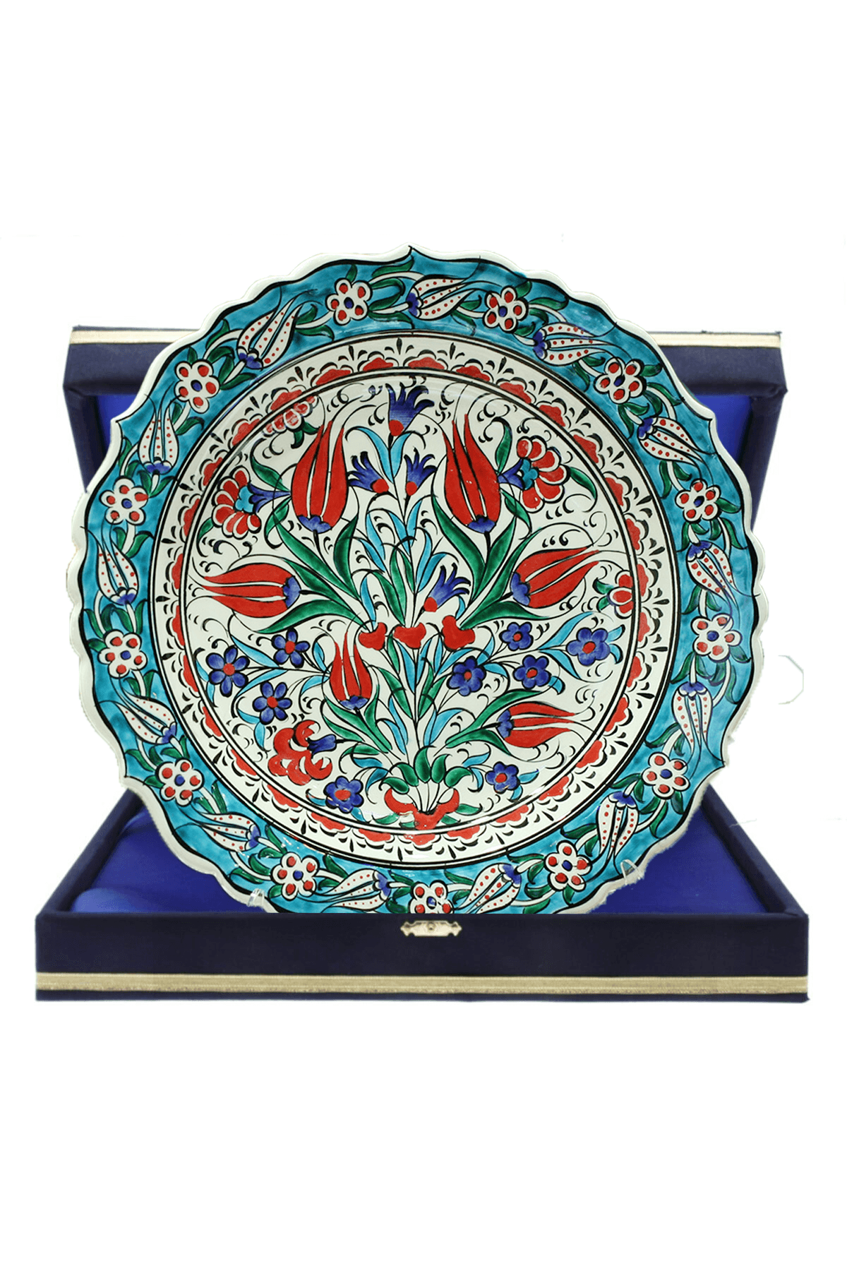 Hand-Painted Turkish Ceramic Dinner Plates - Perfect for Dining and Decor