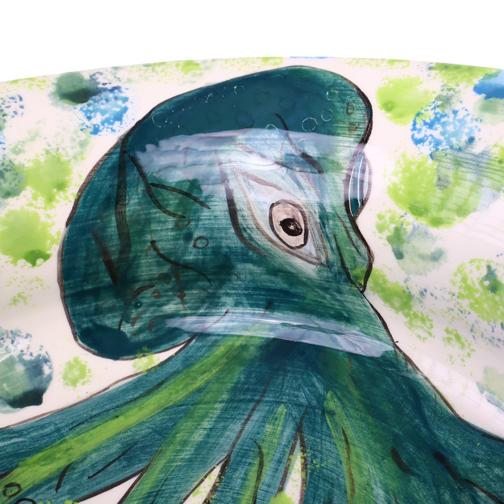 Octopus Design Handmade Ceramic Sink – Coastal & Artistic Bathroom Basin by Zeem Ceramic