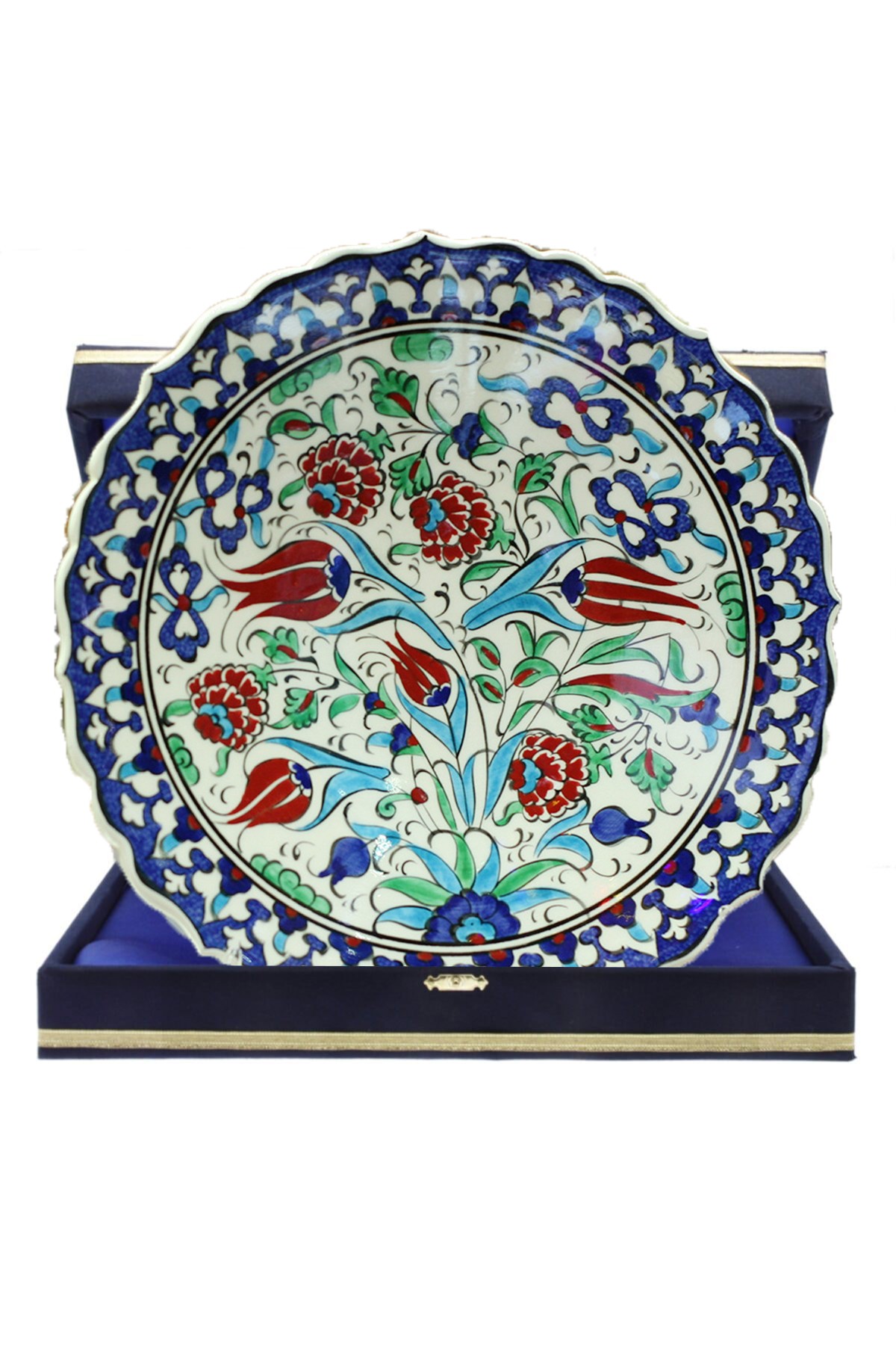 Hand-Painted Turkish Ceramic Dinner Plates - Perfect for Dining and Decor