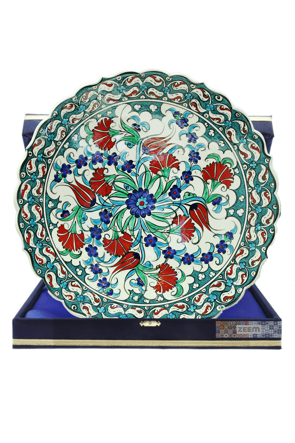 Hand-Painted Turkish Ceramic Dinner Plates - Perfect for Dining and Decor