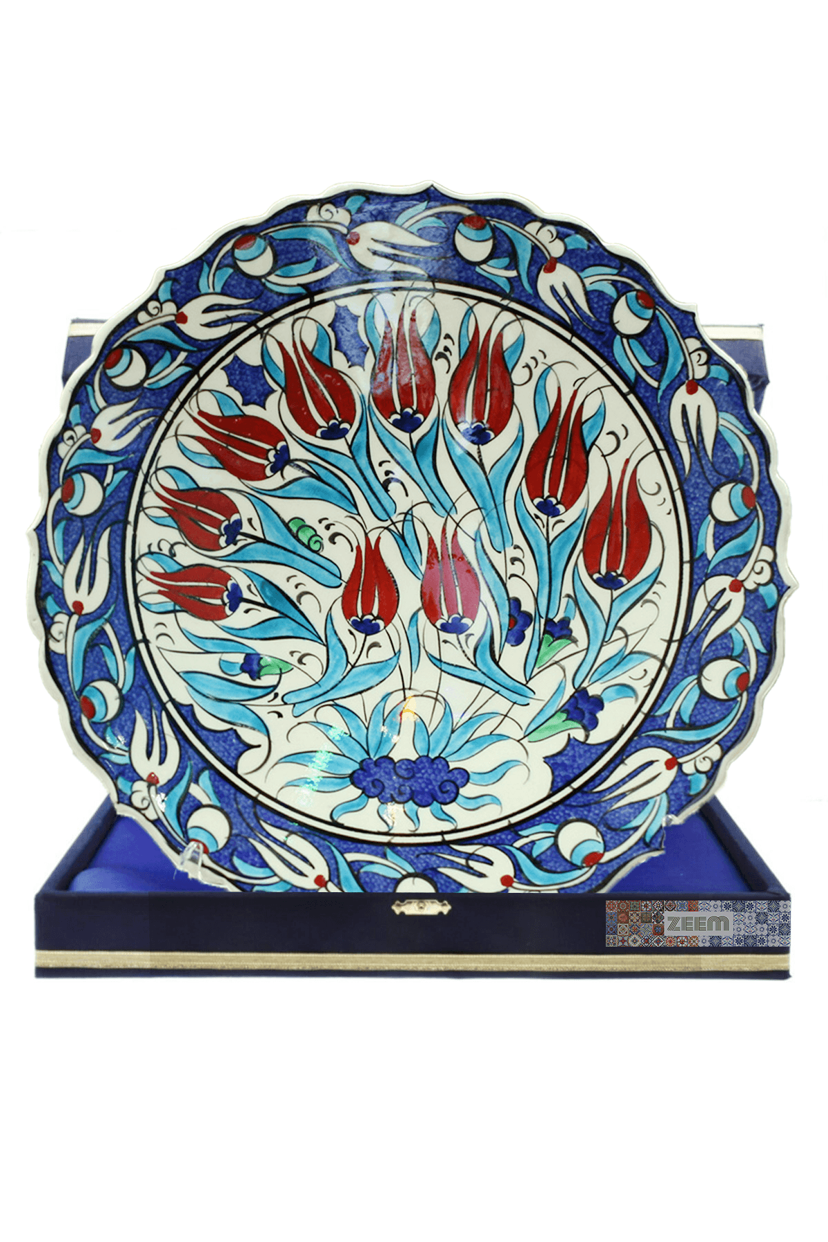 Hand-Painted Turkish Ceramic Dinner Plates - Perfect for Dining and Decor