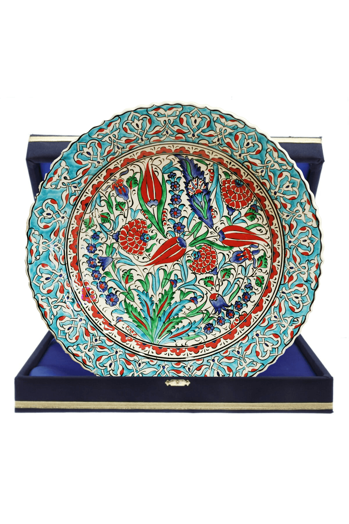 Hand-Painted Turkish Ceramic Dinner Plates - Perfect for Dining and Decor