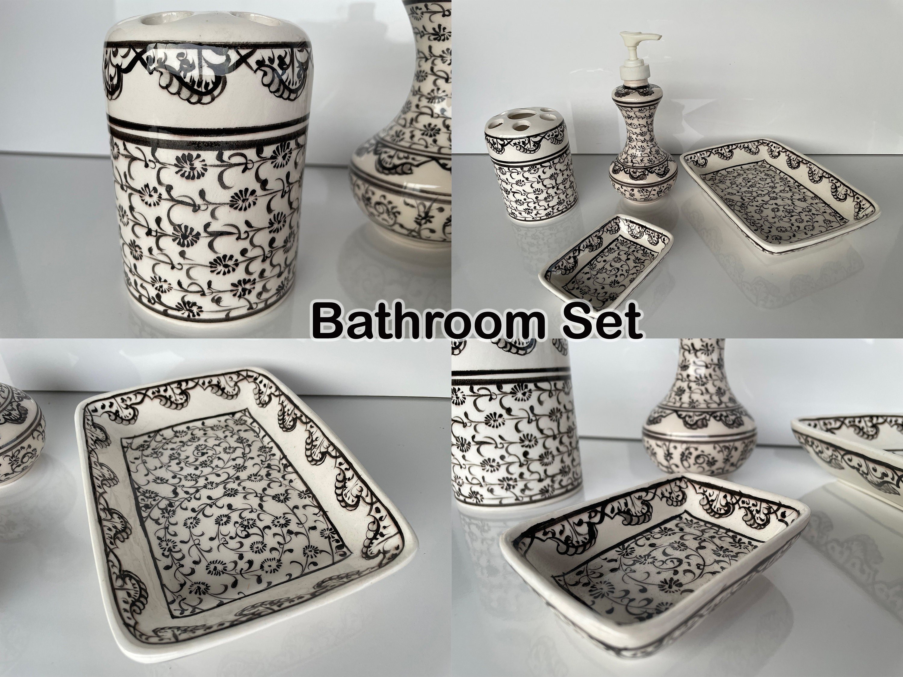 Bathroom Countertop Ceramic Vessel Sink - Golden Horn Black Basin