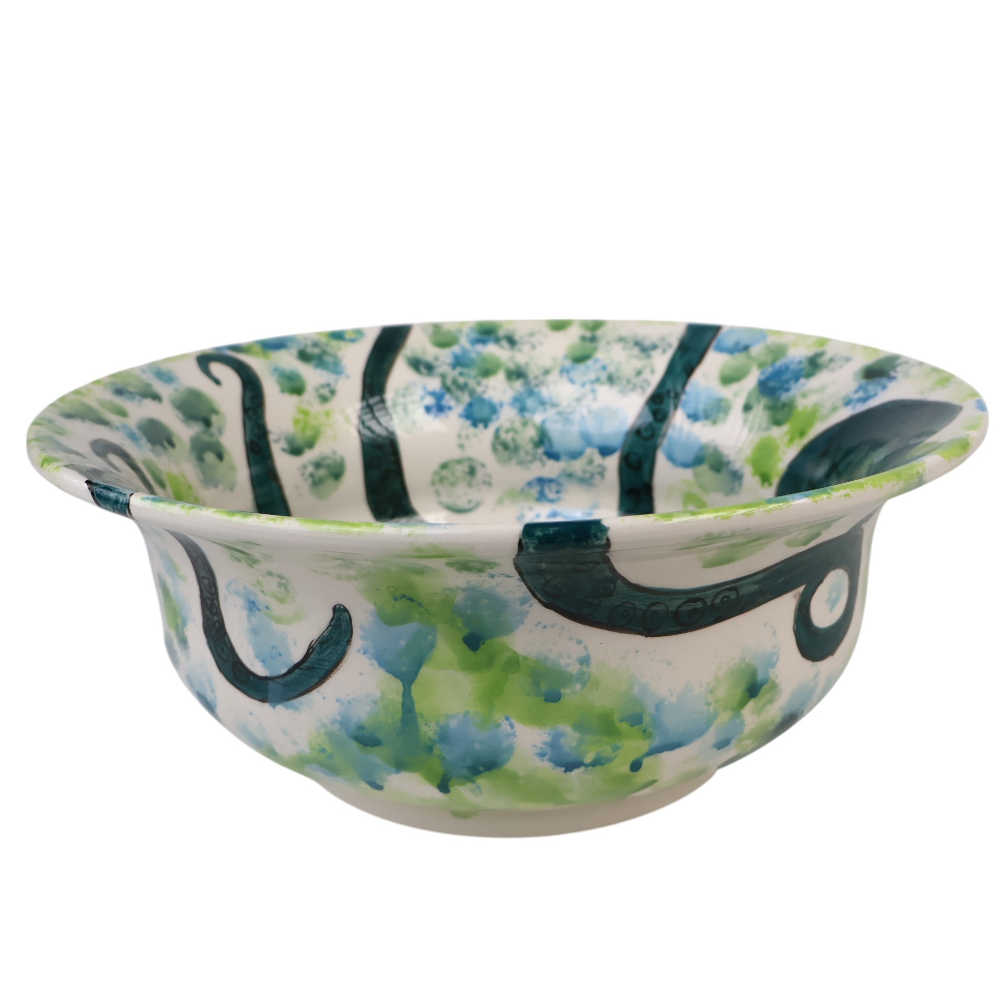 Octopus Design Handmade Ceramic Sink – Coastal & Artistic Bathroom Basin by Zeem Ceramic